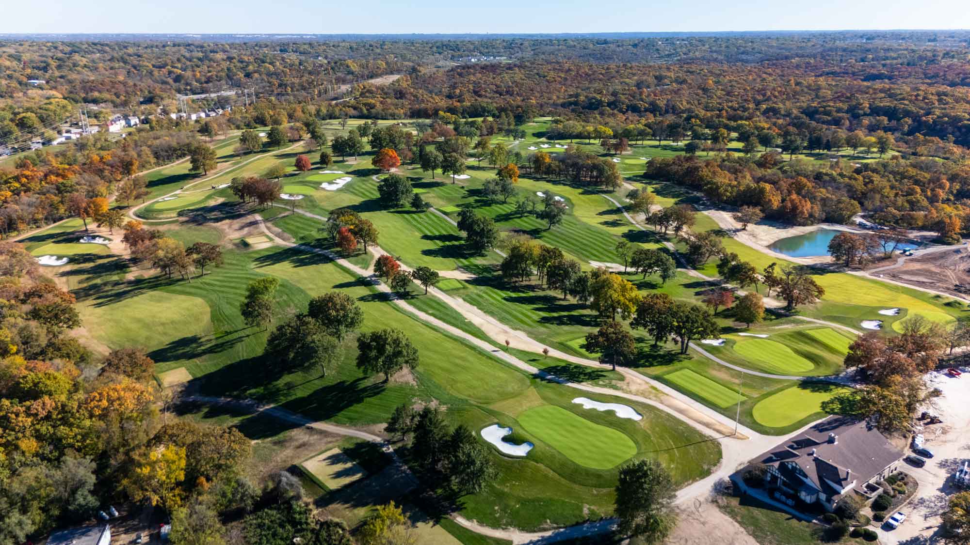 Swope Memorial golf course at sunrise