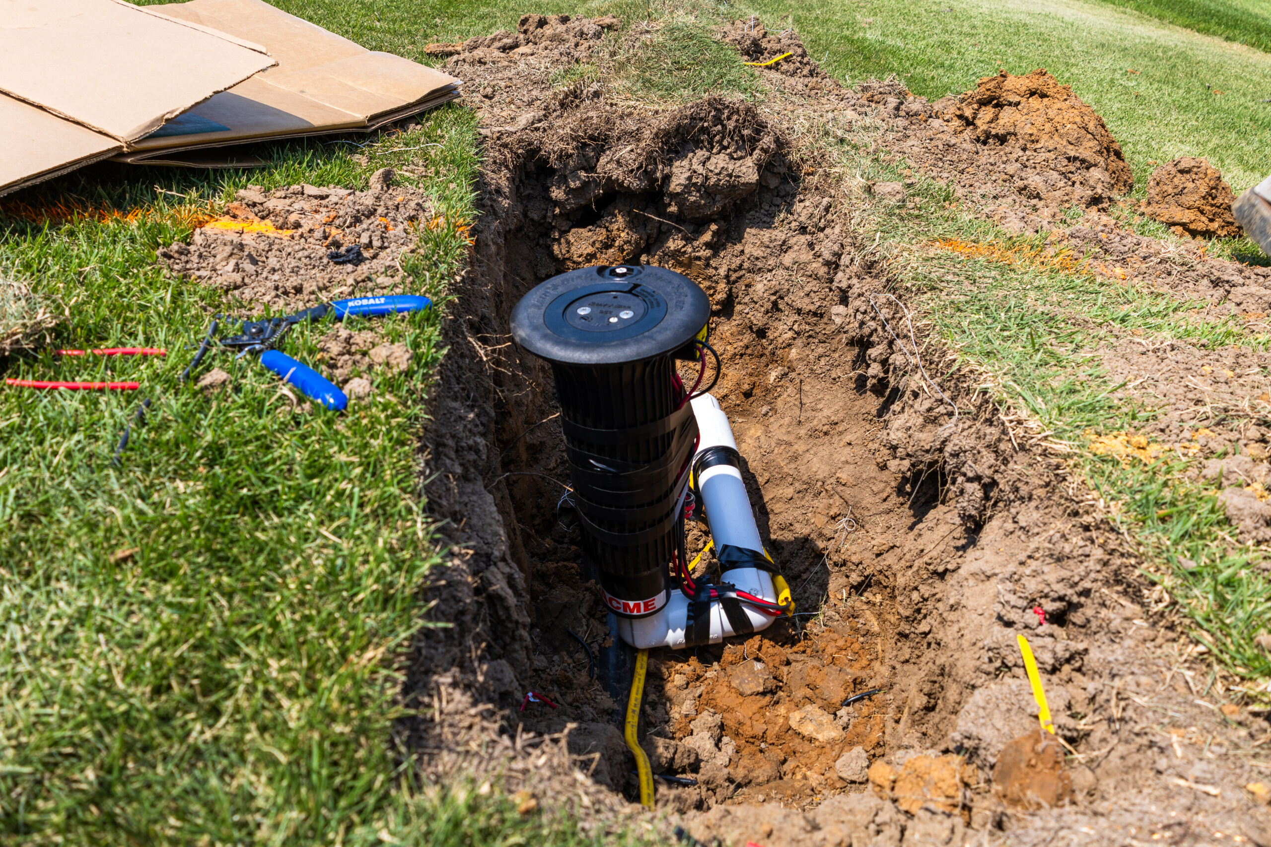 Installing advanced drainage systems